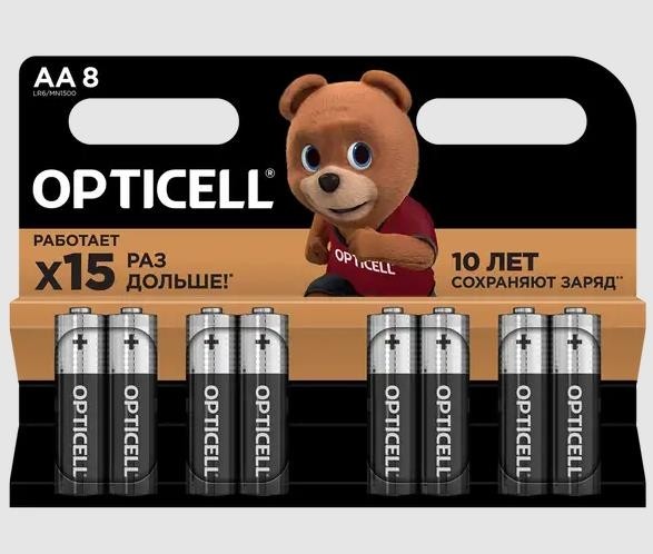 Элемент питания (батарейка) BASIC AA 8 PCS 5051008 OPTICELL