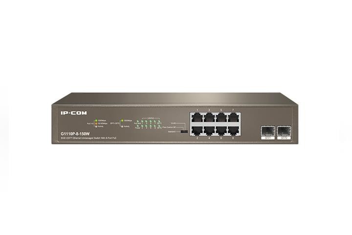 Коммутатор 8PORT 1000M POE G1110P-8-150W IP-COM