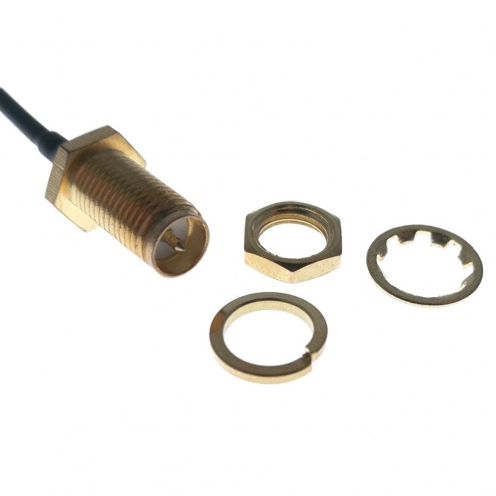 Адаптер для модема (пигтейл) IPEX4(MHF4)-RP-SMA(female) кабель RF0,81 30см.