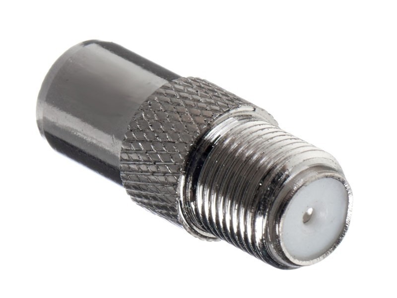 Переходник гнездо F - штекер TV (медь) (P108-52), NETKO Optima 10 шт