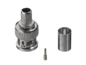 Коннектор BNC для RG-6/SAT-703, цинк/медь, для обжимного инструмента NETKO Optima 30 шт