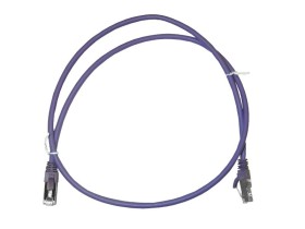 Патч-корд FTP4 cat.6a, литой коннектор, фиолетовый, LSZH, Netko CKC