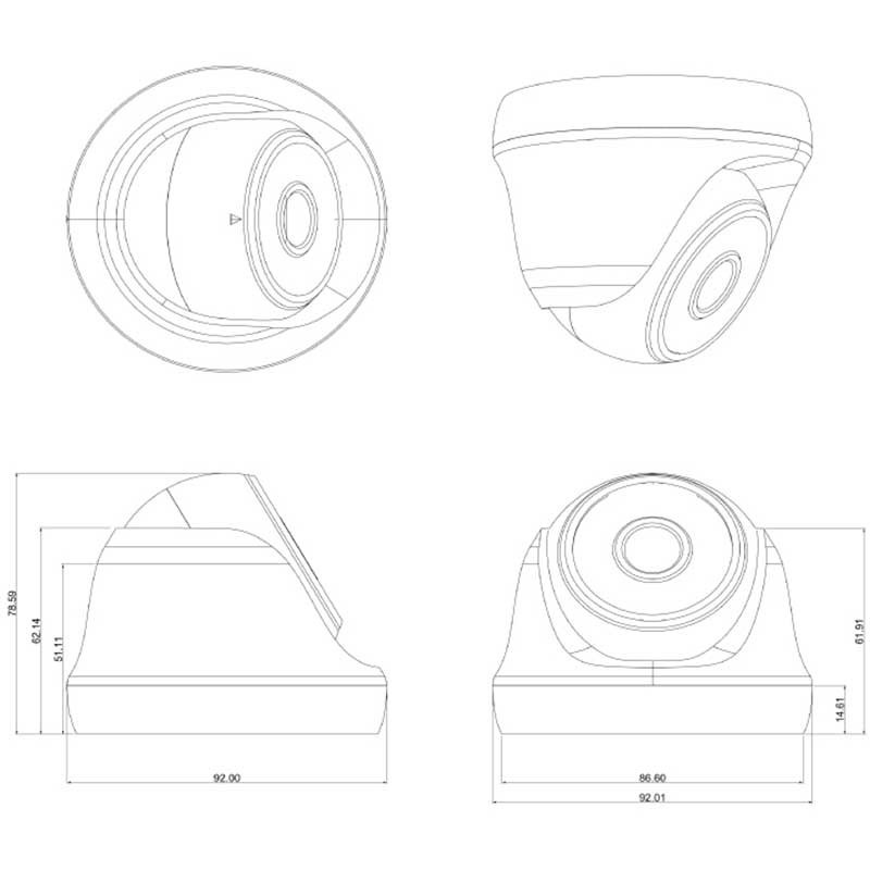 HN-D290IR (3.6) Starlight MHD видеокамера 5Mp Hunter