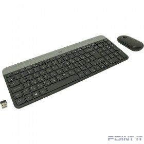 920-009206 Logitech  Клавиатура + мышь MK470 GRAPHITE оригинальная заводская гравировка RU/LAT