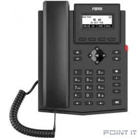 Телефон IP Fanvil X301P  c б/п черный