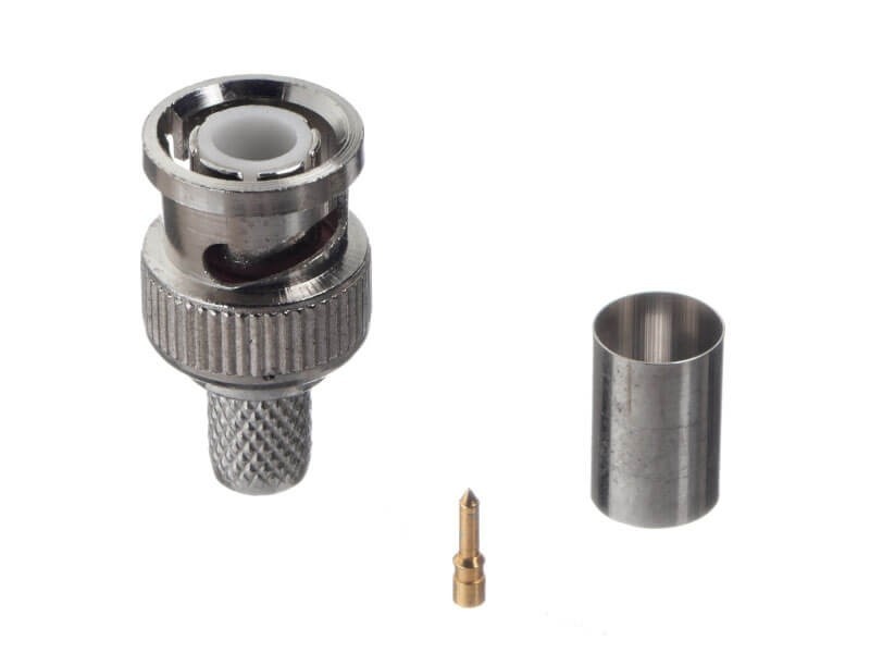 Коннектор BNC для RG-6/SAT-703, цинк/медь, для обжимного инструмента NETKO Optima 40 шт