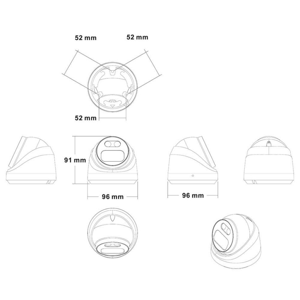 AC-IDV512AS - купольная IP видеокамера 5Мп