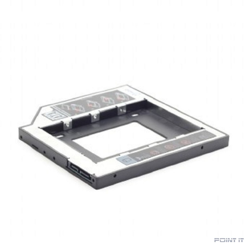 Gembird MF-95-02 Низкопрофильный адаптер для 2.5-дюймового накопителя в отсек 5.25 дюйма, 12 мм