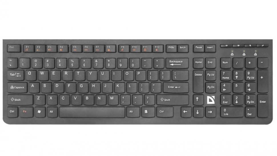 Беспроводная клавиатура ULTRAMATE SM-535 RU BLACK 45535 DEFENDER