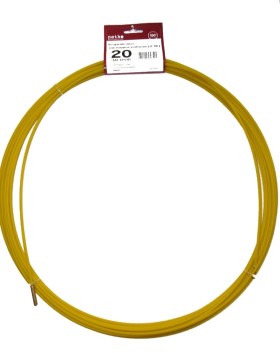 Устройство закладки кабеля (УЗК) 20м, стеклопруток с 1 сменным наконечником, d=4,5мм, желтый, Netko