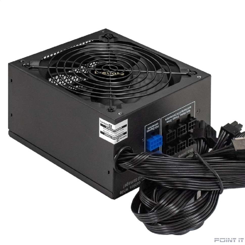 Exegate EX292336RUS-S Блок питания 750W ExeGate 750PPX (ATX, APFC, SC, КПД 80% (80 PLUS), 14cm fan, 24pin, 2x(4+4)pin, 6xPCI-E, 8xSATA, 4xIDE, Cable Management, RTL, black, кабель 220V с защитой от вы