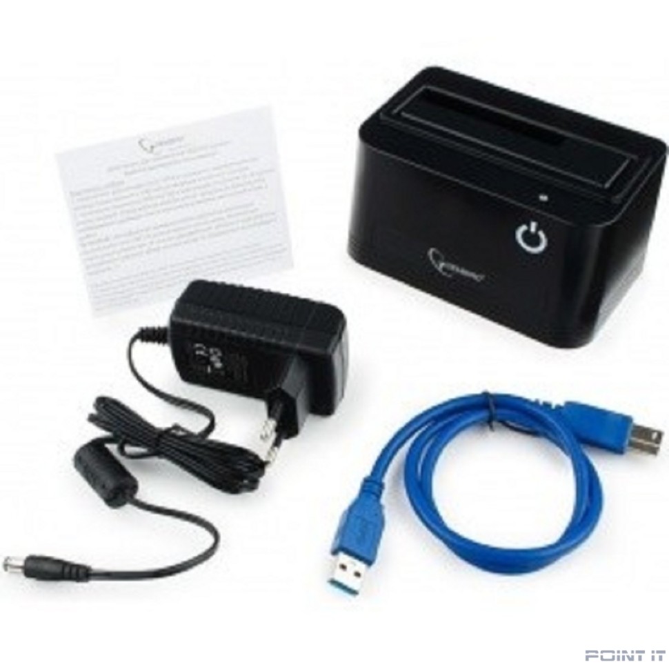 Gembird HD32-U3S-4 Докстанция 2.5"/3.5" черный, USB 3.0, SATA, HDD/SSD