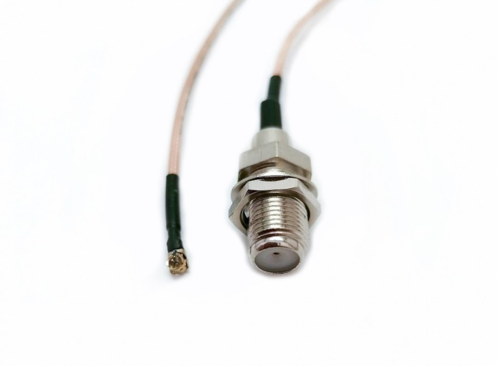 Адаптер для модема (пигтейл) MS156(DIY IPX)-F(female) кабель RG178 15см.