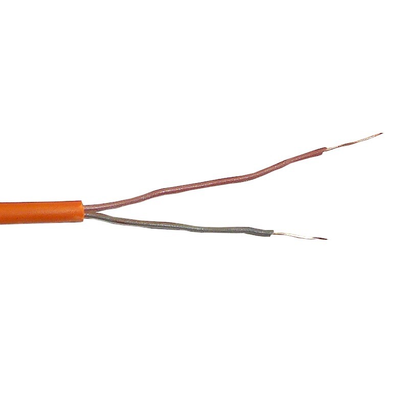 Кабель сигнальный ТЕХНОКАБЕЛЬ, неэкранированный, КПСнг(А)-FRLS, 1*2*0.2мм2 (0.51мм) 30м, оранж. АКЦИЯ