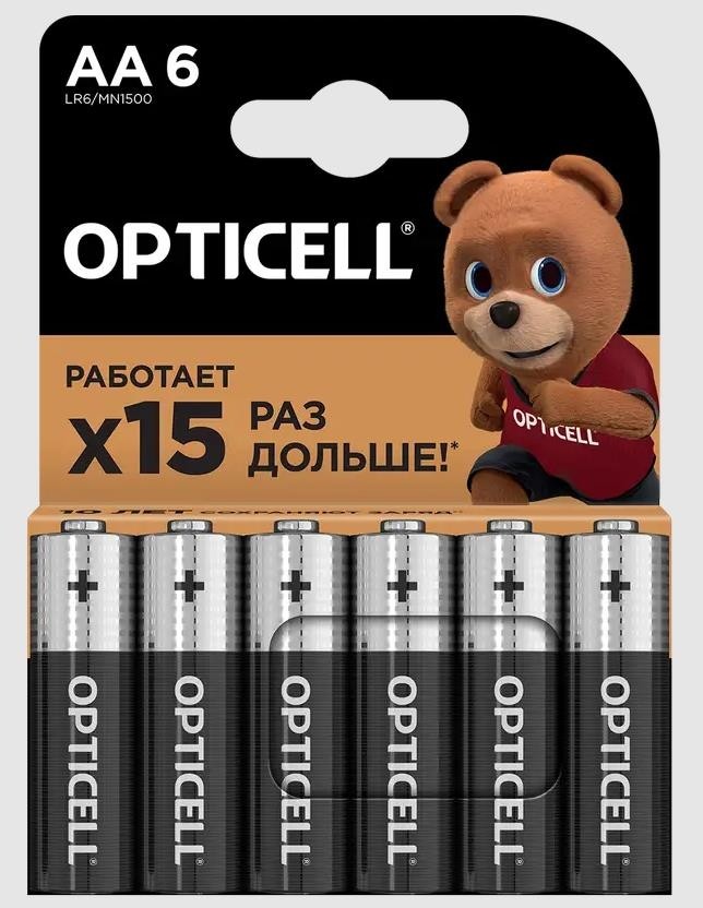 Элемент питания (батарейка) BASIC AA 6 PCS 5051006 OPTICELL