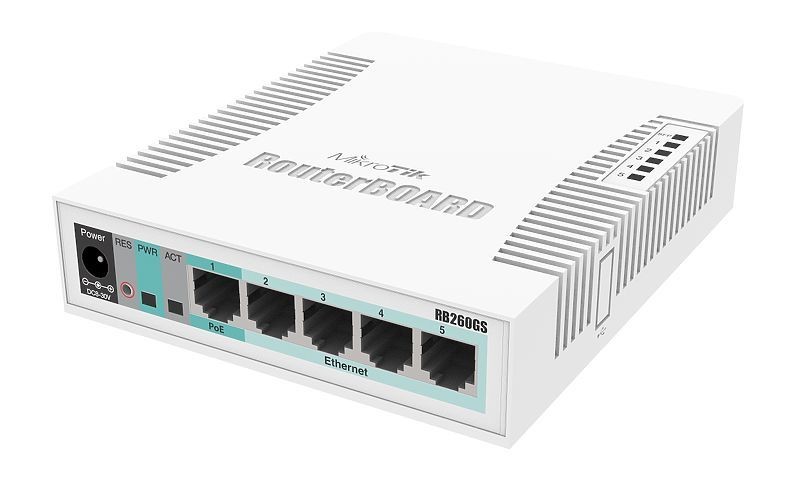 Коммутатор MikroTik RB260GS (CSS106-5G-1S)