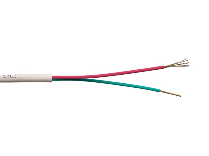 Кабель Телефонный 2с, CCА, EuroCable LITE, 100м, круглый, белый РАСПРОДАЖА