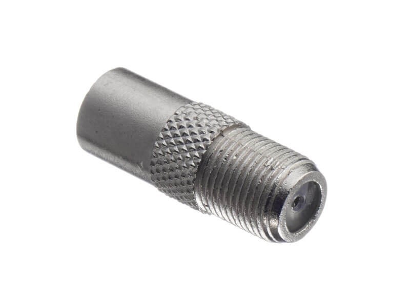 Переходник гнездо F - штекер TV (цинк) (P108-52), NETKO Optima 20 шт