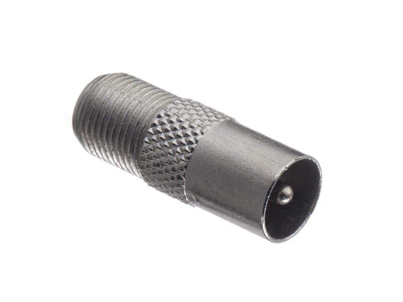 Переходник гнездо F - штекер TV (цинк) (P108-52), NETKO Optima 20 шт