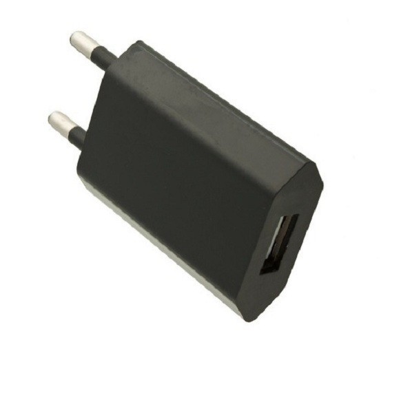 Домашнее универсальное зарядное устройство USB, 1 порт, 5В, выходная сила тока 1,5А, мини, черный, модель MINI 1AB, блистер,"no name", Netko