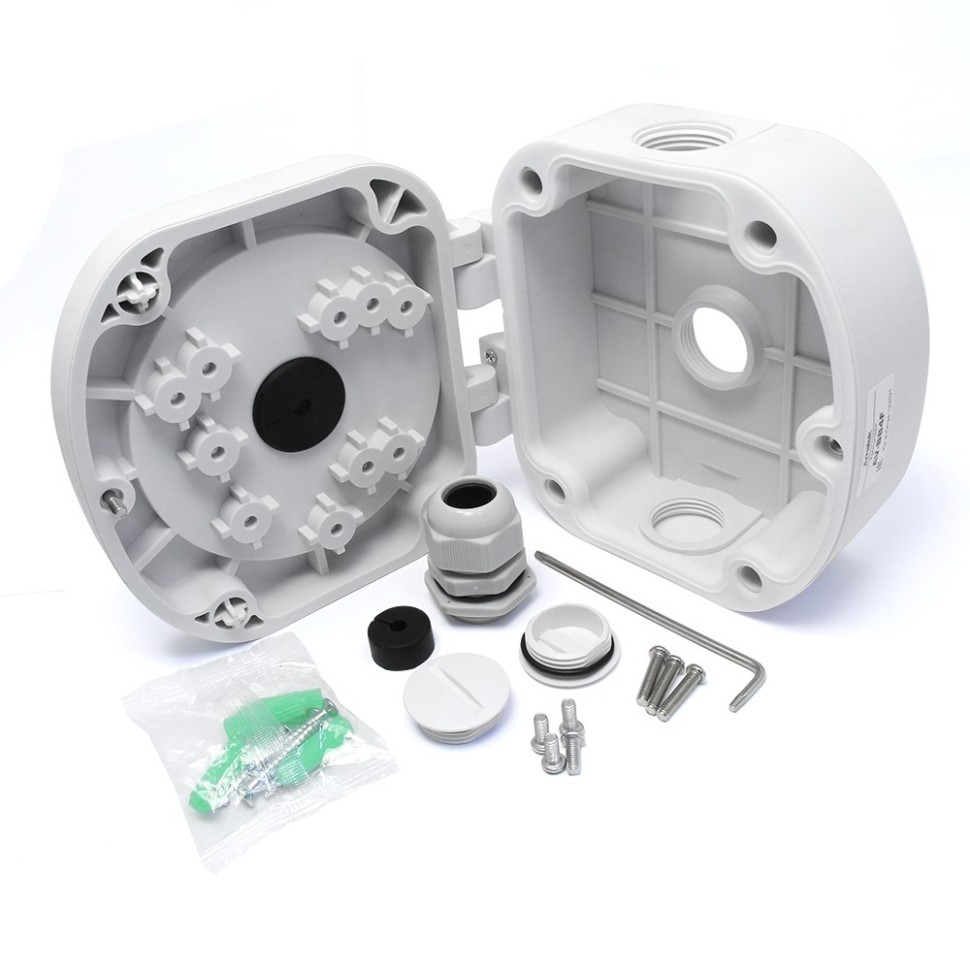 Распределительная коробка для видеокамер, пластик Amatek AV-BB4F