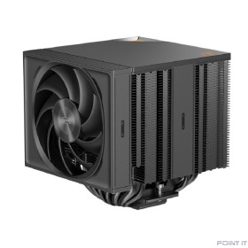 Кулер для процессора/ PCCooler RZ820 BK (289W, 4-pin PWM, 165mm, Al/Cu, 4x8mm+4x6mm, 1x140mm+1x150mm, 71.9CFM/86.7CFM, 27.1dBA/32dBA, 1500RPM/2200RPM, S: 1851/1700/1200/20XX/115X, AM5/AM4, black)