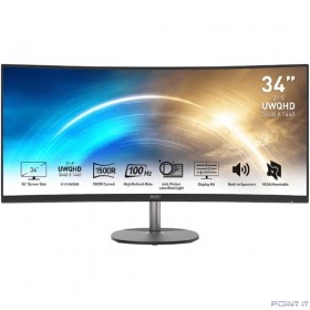 Монитор MSI PRO 34&quot; MP341CQ {VA Curved 3440x1440 100Hz 1ms  178/178 300cd 3000:1 2xHDMI DisplayPort MM}