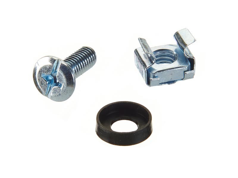 Крепежный набор, крестовой, размер M6 на 16 с прокладкой, 100 шт.