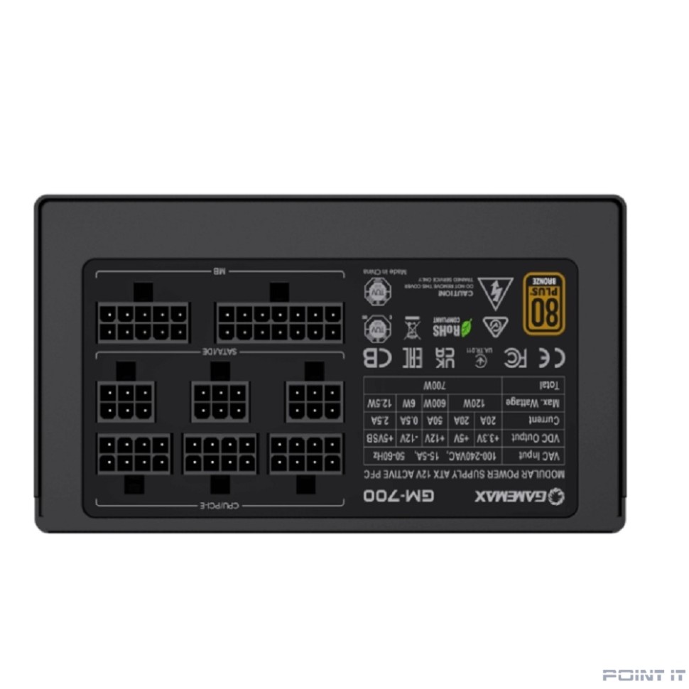 GameMax (GM-700) Блок питания ATX 700W GameMax GM-700