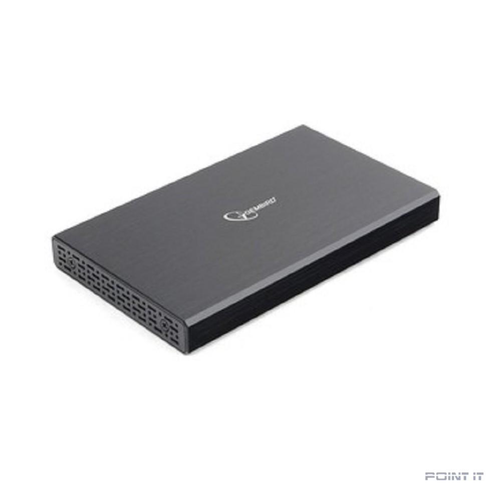 Gembird EE2-U3S-55 Внешний корпус 2.5" чёрный, USB 3.0, SATA, до 2 Тб, алюминий