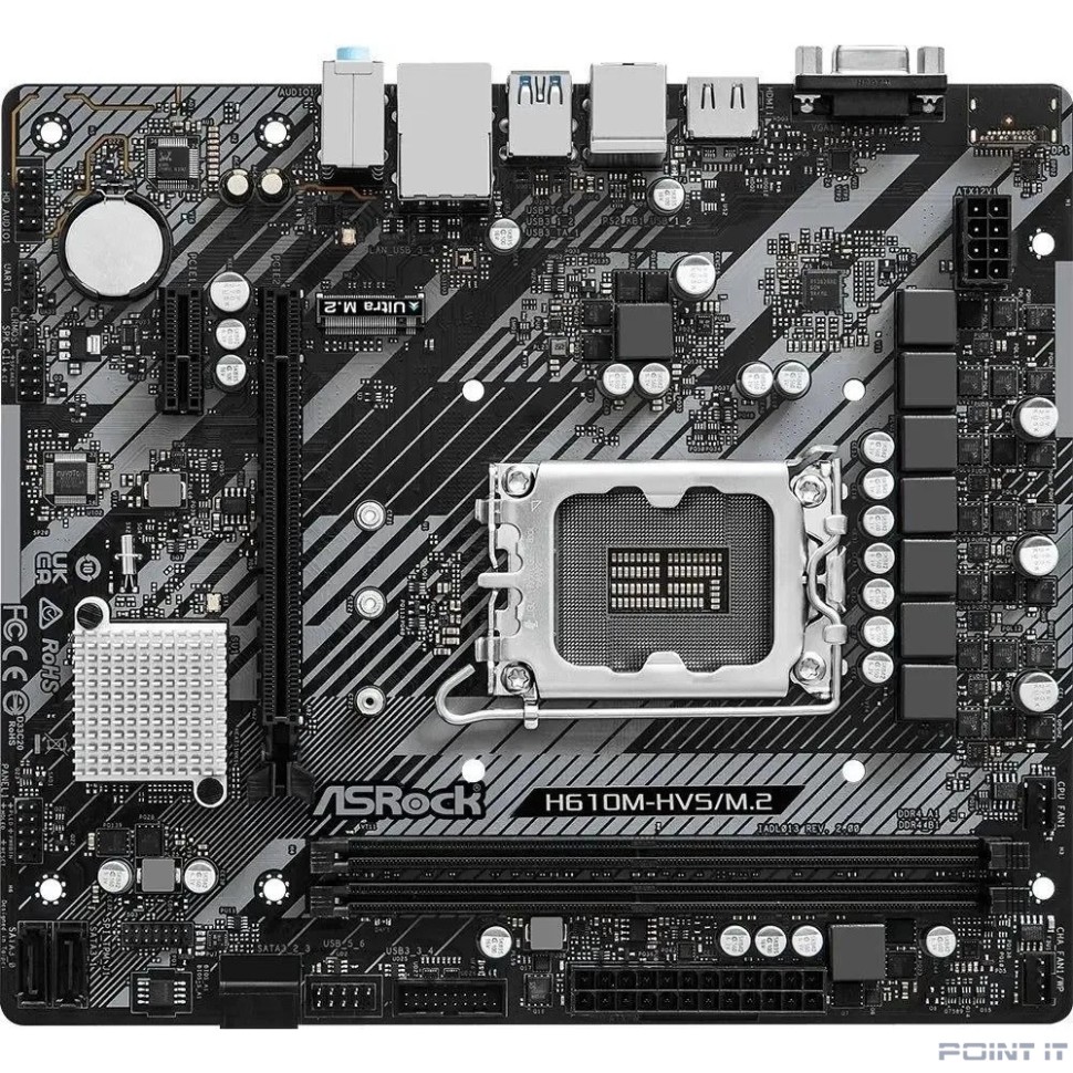 Asrock H610M-HVS/M.2 R2.0, LGA 1700, Intel H610, mATX, Ret