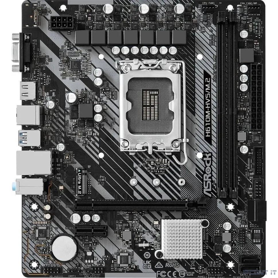 Asrock H610M-HVS/M.2 R2.0, LGA 1700, Intel H610, mATX, Ret