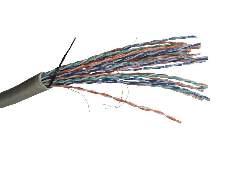 Кабель UTP25 cat.5e, , 0,5мм, ZH нг(A)-HF, не содержащий галогенов, серый 305м