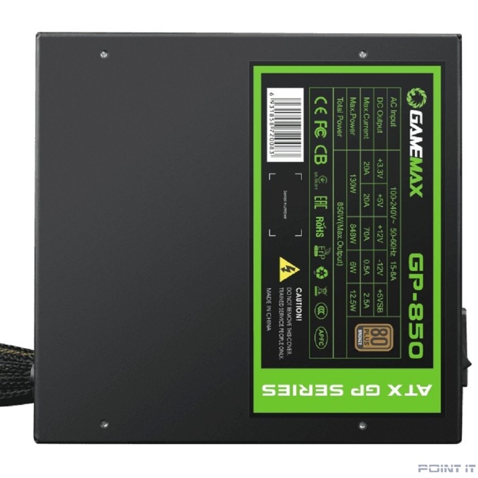GameMax Блок питания ATX 850W GP-850