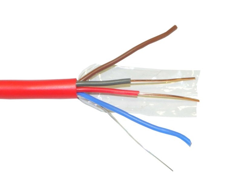 Кабель сигнальный NETKO, экранированный, КПСЭнг (А) - FRLS, 2*2*0.5мм2 (0.8мм) 3м, красный