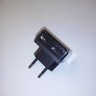 Домашнее универсальное зарядное устройство USB, 2 порта, 5В, выходная сила тока 1А, черный, п/пакет, Netko РАСПРОДАЖА