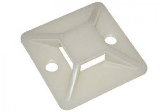 Площадка самоклеющаяся  для крепления стяжек 25мм*25мм (для стяжек шириной 6,2мм), NETKO Optima (упак.100 шт)