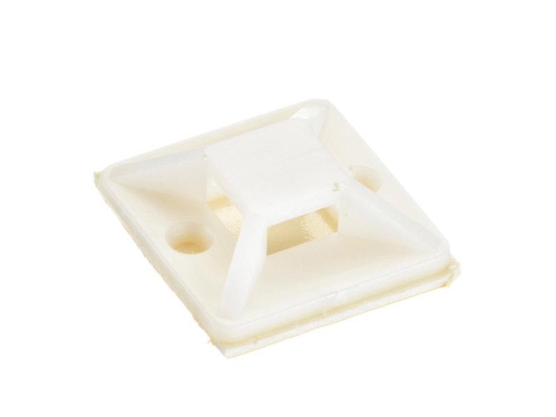 Площадка самоклеющаяся  для крепления стяжек 25мм*25мм (для стяжек шириной 6,2мм), NETKO Optima (упак.100 шт)