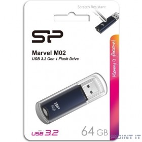 64Gb Silicon Power Marvel M02, USB 3.0, Синий