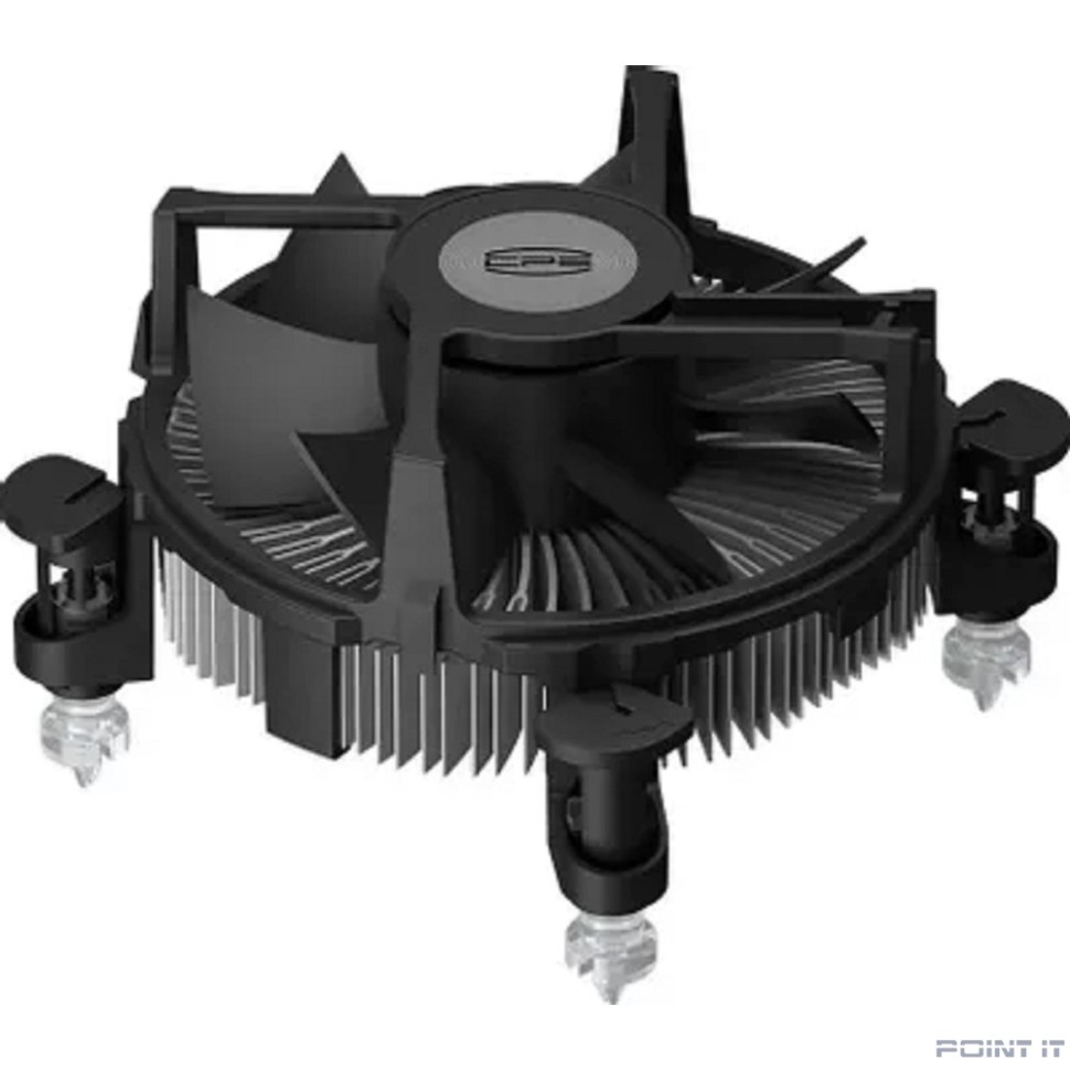 Кулер для процессора/ CPU Cooler PCCooler R94-V2 (65W, 4-pin PWM, 56mm, Al/Cu, -mm, 1x94mm, 34.44CFM, 27.3dBA, 2400RPM, S: 1700/1851, silver, black)