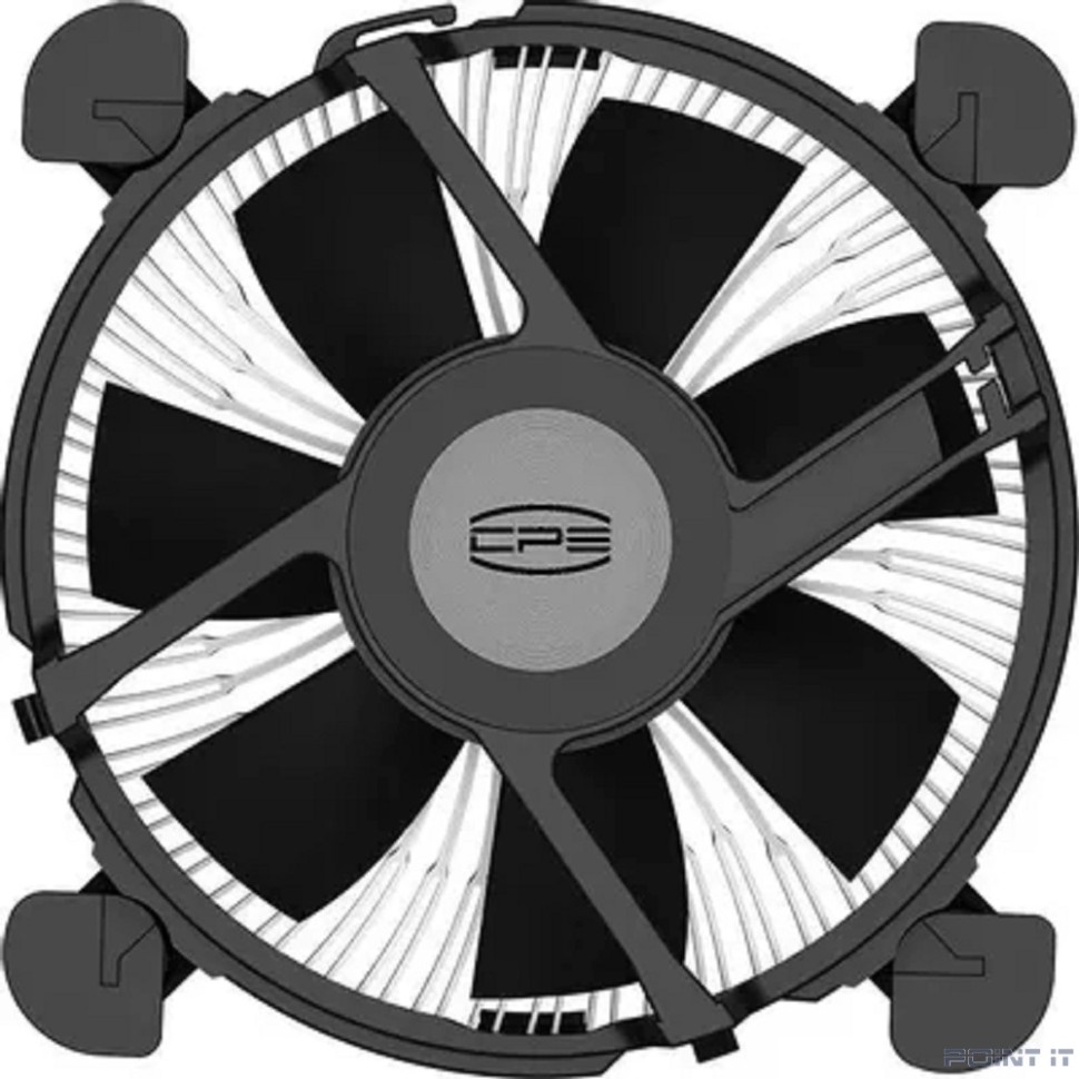 Кулер для процессора/ CPU Cooler PCCooler R94-V2 (65W, 4-pin PWM, 56mm, Al/Cu, -mm, 1x94mm, 34.44CFM, 27.3dBA, 2400RPM, S: 1700/1851, silver, black)