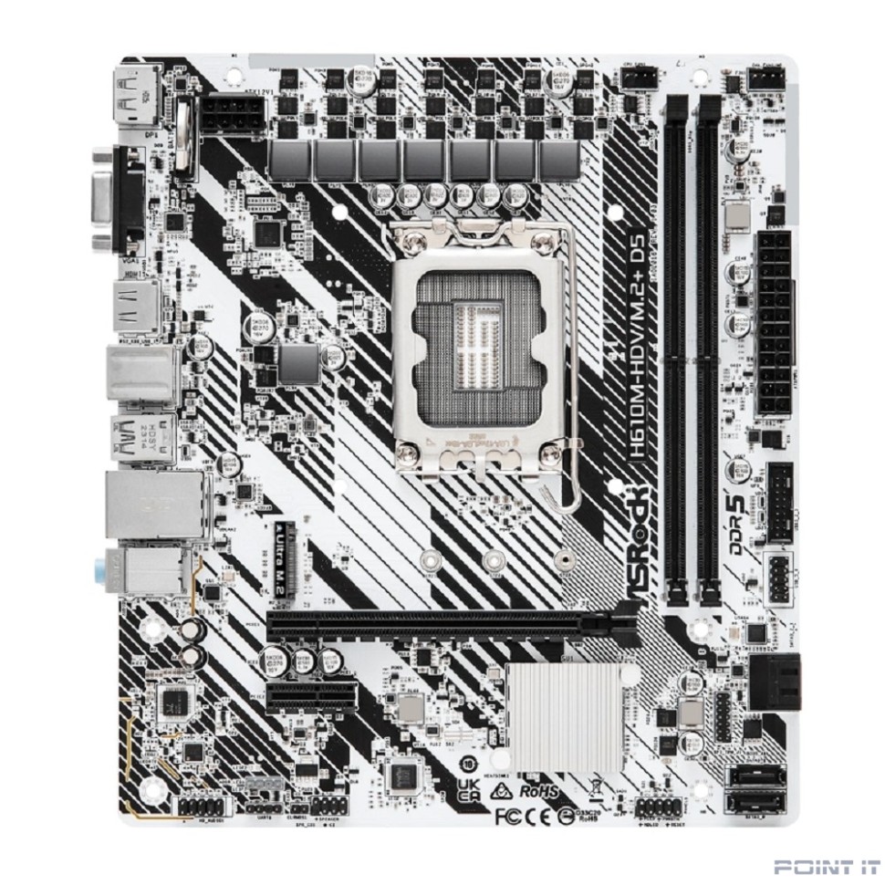 ASROCK H610M-HDV/M.2+ D5 {LGA 1700, Intel H610, mATX} RTL