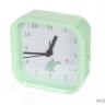 Perfeo Quartz часы-будильник "PF-TC-012", квадратные 9,5*9,5 см, зелёные