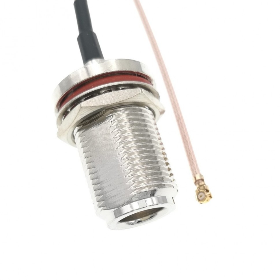 Адаптер для модема (пигтейл) U.fl(IPEX)-N(female)тип2 кабель RG178 30см.