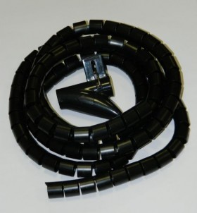 Органайзер  для проводов с инструментом для укладки, ID-15mm, 2м, пластик, черный, Netko