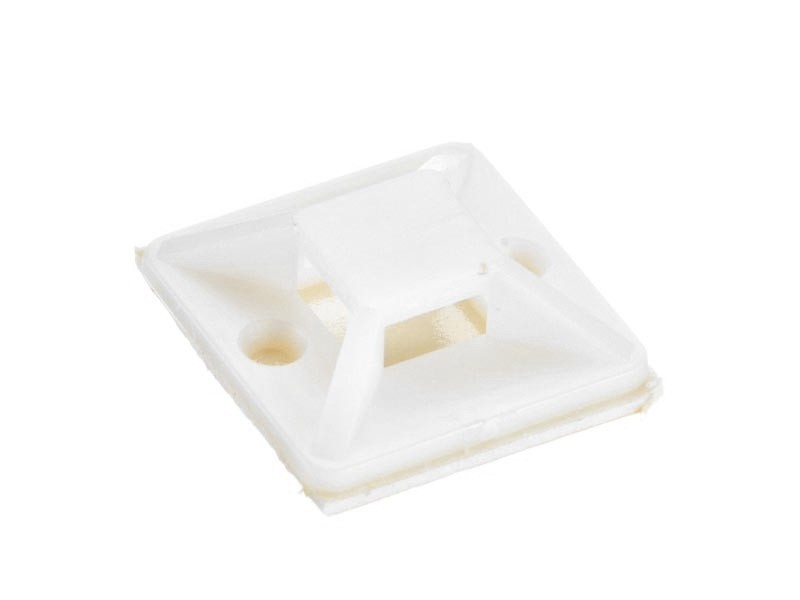 Площадка самоклеющаяся  для крепления стяжек 25мм*25мм (для стяжек шириной 6,2мм), NETKO Optima (упак.100 шт) SB