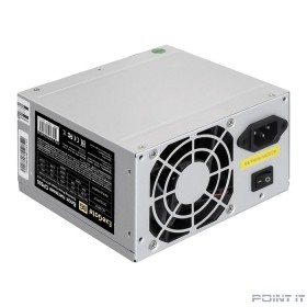 ExeGate EX292144RUS-PC Блок питания CP600 600W (ATX, PC, 8cm fan, 24pin, (4+4)pin, PCI-E, 3xSATA, 2xIDE, кабель 220V в комплекте)