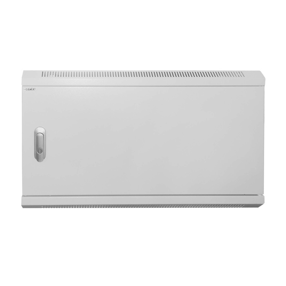 Шкаф настенный 9U серия DUO (600х550х500), 2-х секционный, откидной, передняя дверь металл, собранный, серый Netko