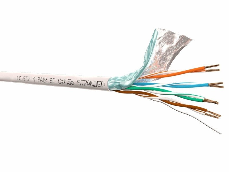 Кабель LC FTP4 cat.5е, многожильный, экранированный, Cu 50м