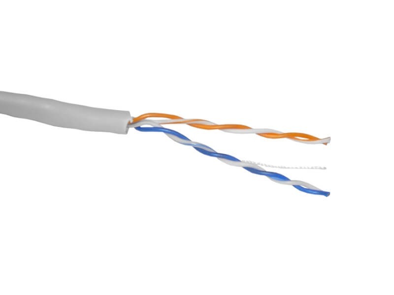 Кабель Skynet Light UTP2 cat.5е, одножильный, Cu, серый 150м